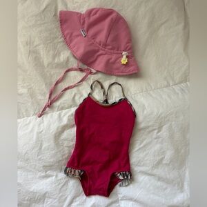 Burberry hot pink swimsuit